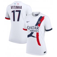 Echipament fotbal Paris Saint-Germain Vitinha #17 Tricou Deplasare 2024-25 pentru femei maneca scurta